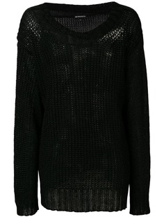 Ann Demeulemeester трикотажный свитер свободного кроя