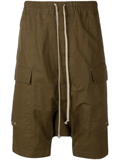 Rick Owens шорты с заниженным шаговым швом