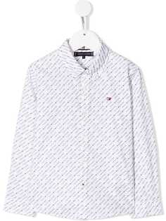 Tommy Hilfiger Junior рубашка на пуговицах с логотипом