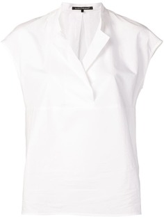 Luisa Cerano однотонная рубашка с короткими рукавами