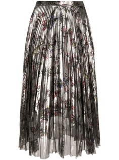 Markus Lupfer плиссированная юбка с цветочным принтом