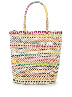 Sensi Studio striped woven tote