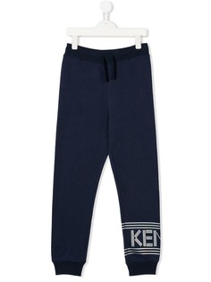 Kenzo Kids спортивные брюки с полосками и логотипом