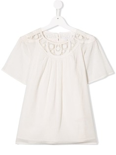 Chloé Kids блузка с вышивкой