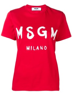 MSGM футболка с логотипом