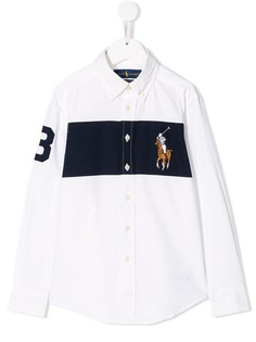Ralph Lauren Kids рубашка на пуговицах с логотипом