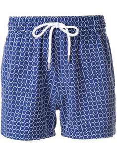 Frescobol Carioca pattern swim shorts