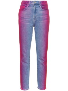 Jordache rainbow wash cropped jeans