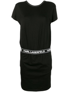 Karl Lagerfeld платье-футболка с логотипом