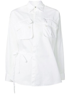 Dsquared2 pocketed wrap shirt