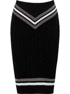 Y / Project cable knit pencil skirt