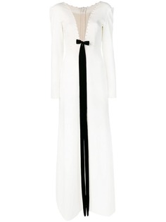 Loulou plunging neckline gown