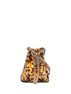 Nanushka Minee tortoise-printed bucket bag