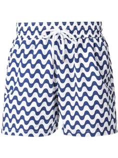 Frescobol Carioca patterned swim shorts