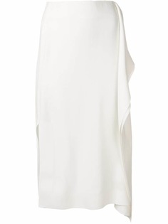 Cédric Charlier асимметричная драпированная юбка миди