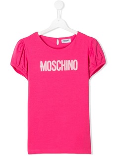 Moschino Kids футболка с логотипом