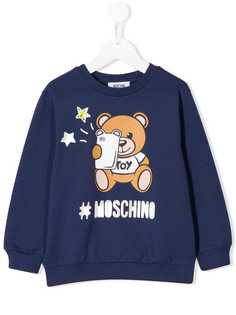 Moschino Kids толстовка с принтом