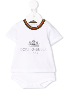 Dolce & Gabbana Kids боди с логотипом