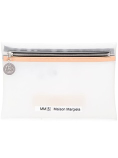 Mm6 Maison Margiela прозрачная косметичка с логотипом
