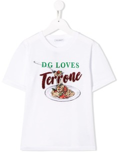 Dolce & Gabbana Kids футболка DG Lovers Terrone