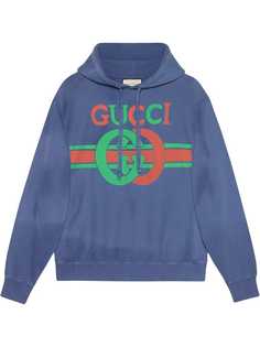 Gucci толстовка с принтом GG