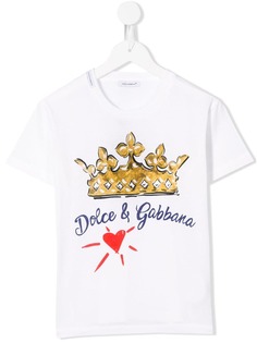 Dolce & Gabbana Kids футболка с логотипом