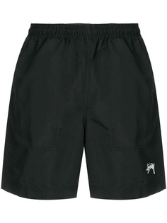 Stussy плавки-шорты с контрастным логотипом