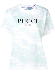 Emilio Pucci футболка La Villa с принтом и логотипом