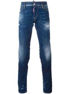 Dsquared2 джинсы с потертой отделкой