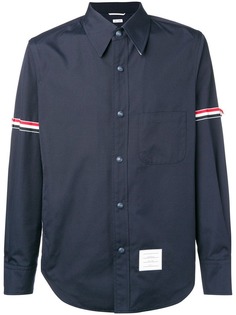 Thom Browne куртка-рубашка с отделкой на рукаве