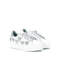 Chiara Ferragni Kids glittered heart sneakers