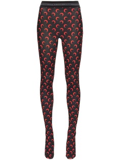 Marine Serre moon print stretch leggings