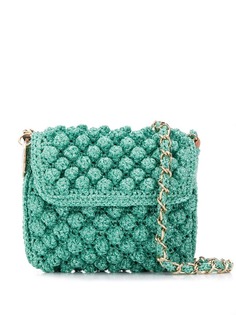 M Missoni pompom knit crossbody bag