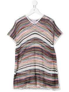 Missoni Kids платье-футболка в полоску