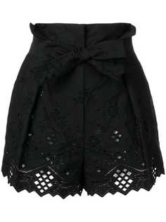 Alberta Ferretti шорты с вышивкой