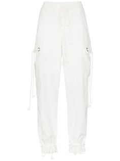 Hyein Seo Eclipse high-waisted cotton-blend cargo trousers
