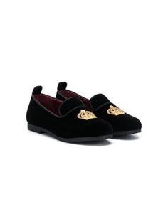 Dolce & Gabbana Kids embroidered crown loafers