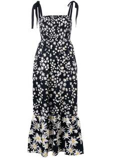 Chinti & Parker удлиненное платье с цветочным принтом