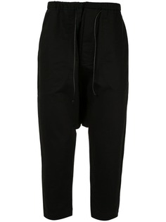 Joe Chia black drop-crotch trousers