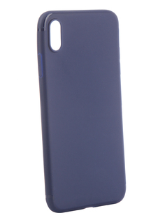 Аксессуар Чехол для APPLE iPhone XS Max Brosco Blue IPXSM-TPU-ST-BLUE