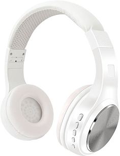 Беспроводные наушники с микрофоном Rombica Mysound BH-06 White (BT-H008)