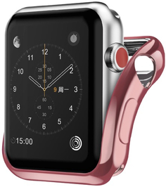 Чехол InterStep для Apple Watch, 44mm, спортивный Pink (HWE-AWC44MSL-NP0005O-K100)