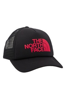 Черная бейсболка с красным логотипом The North Face