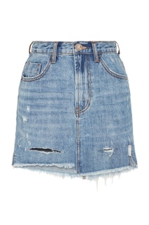 Асимметричная джинсовая мини-юбка One Teaspoon