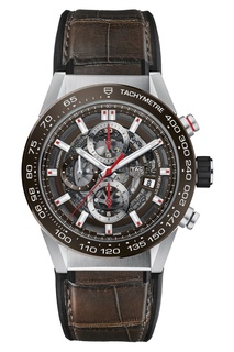 CARRERA Calibre Heuer 01 Автоматические мужские часы с коричневым циферблатом