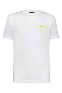 Белая футболка с логотипом Billionaire