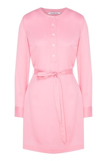 Розовое платье с поясом Calvin Klein