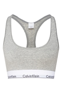 Серый спортивный топ Calvin Klein