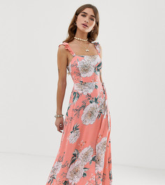 Платье макси с разрезом Sisters Of The Tribe - Розовый