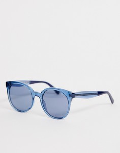 Солнцезащитные очки кошачий глаз в синей оправе Tommy Hilfiger - Синий